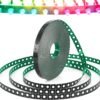 Pushglossy 50M (164FT) LED Pixel Mounting Strip – BlackGreen, 12mm RGB Nodes