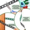 Pushglossy 50M (164FT) LED Pixel Mounting Strip – BlackGreen, 12mm RGB Nodes