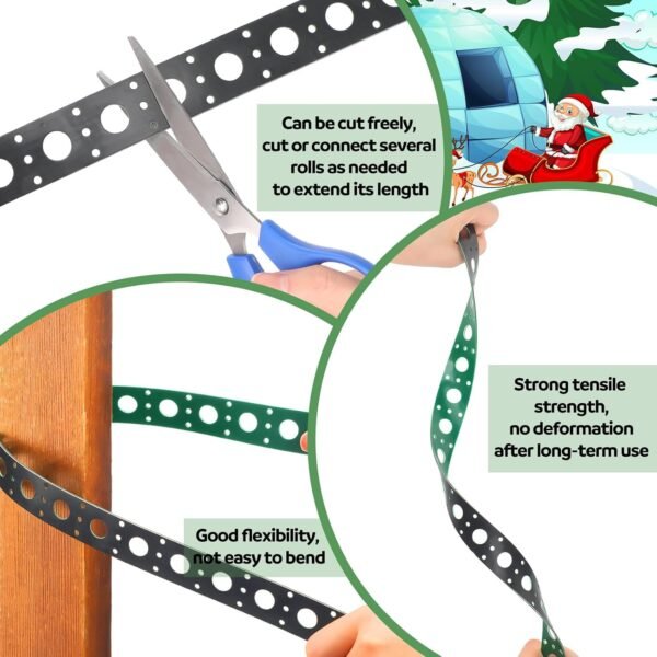 Pushglossy 50M (164FT) LED Pixel Mounting Strip – BlackGreen, 12mm RGB Nodes