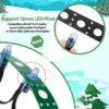 Pushglossy 50M (164FT) LED Pixel Mounting Strip – BlackGreen, 12mm RGB Nodes