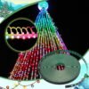 Pushglossy 50M (164FT) LED Pixel Mounting Strip – BlackGreen, 12mm RGB Nodes